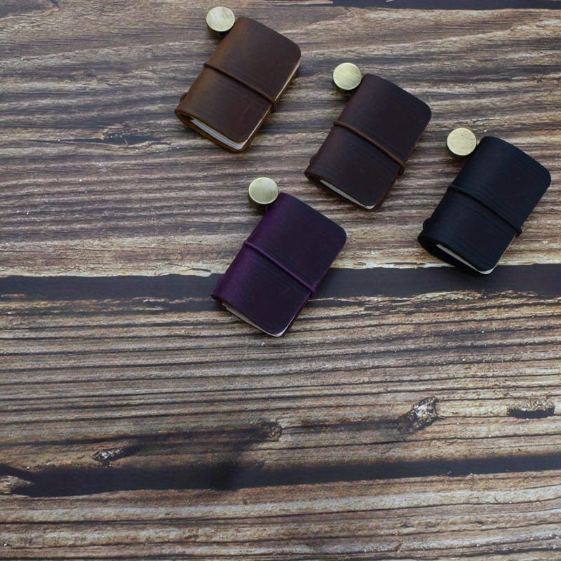 1 шт. крошечный кожаный блокнот карманный блокнот мини винтажный ретро милый кавайный портативный ежедневник органайзер дорожные принадлежности