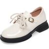 Fashion AIYUQI Women's Shoes Large Size Fall 2024 New Genuine Leather Women's Shoes Lace-up British-style Non-slip Women's Shoes