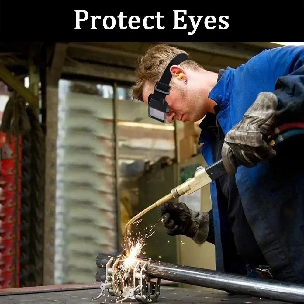 Eye Protection Automatic Dimming Eyeglass Large View Brazing Eyewear Argon Arc Welding