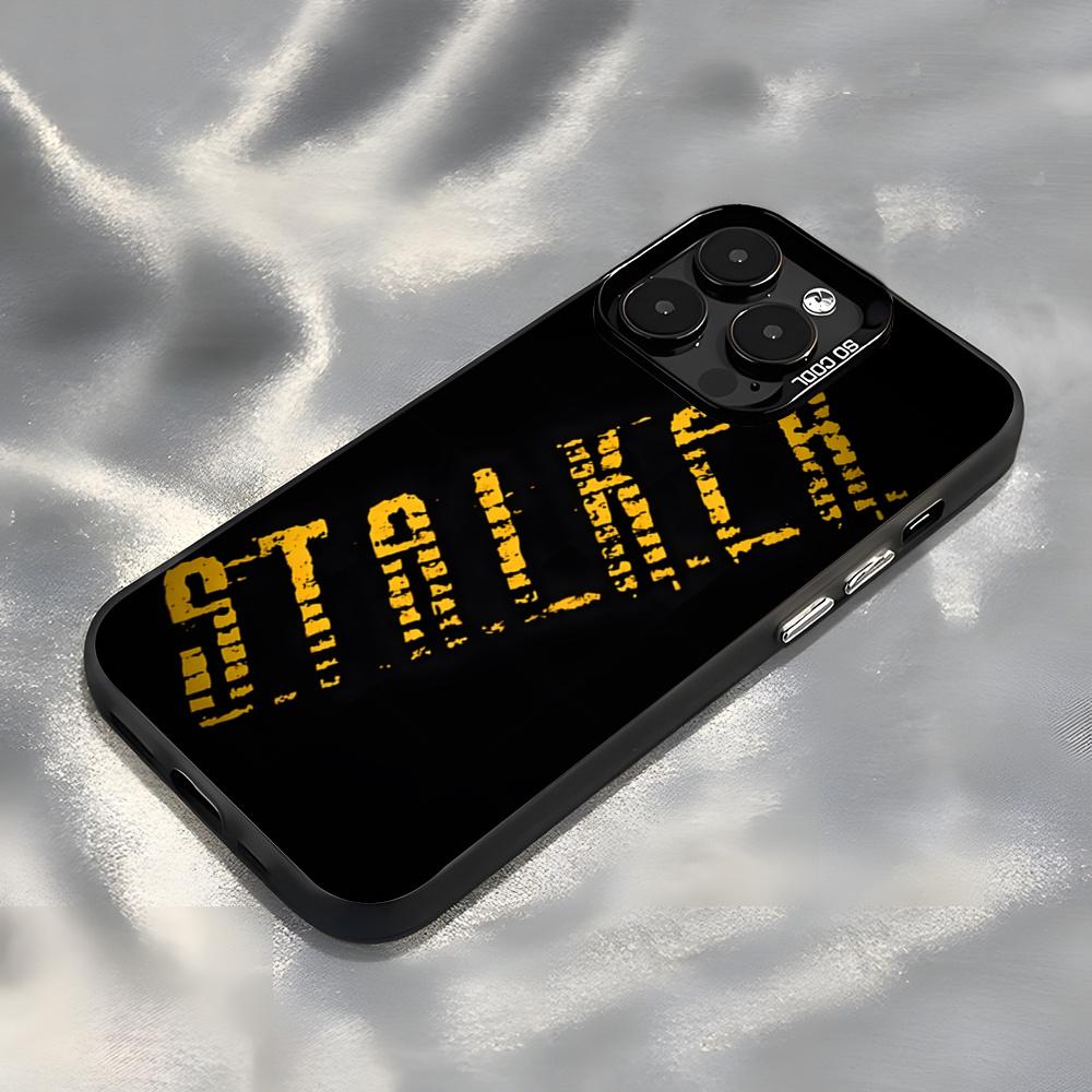 S-StalkerS Phone Case For IPhone17 Air 16 15 14 Plus 13 12 11 Pro 7 8 XS Max XR Silver Black Bumper Case
