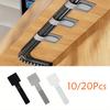 10/20Pcs Reusable Cable Ties Fastening Wire Organizer Cord Rope Holder Self Adhesive Adjustable Cord Organizer Straps Desk Management