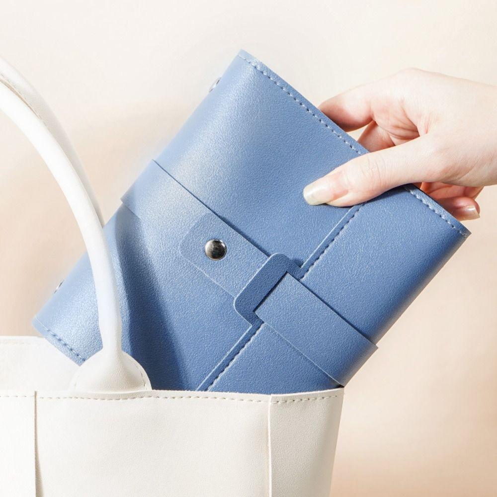 Cortical PU Studs Earrings Storage Boxes Solid Color Earrings for Storing Book  Women