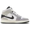 Jordan 1 Mid SE Craft Белый Цемент Серый Черный GS FD9091-002