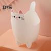 2Pcs Garbage Cans Pen Holders Large Capacity Smooth Edge Burr Free Cartoon Cat Shape Mini Table Trash Cans Storage Buckets