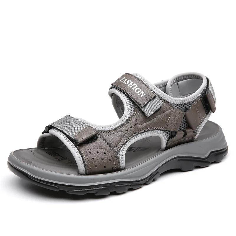Сандалии мужские летние новые дизайнерские модные дышащие спортивные сандалии на открытом воздухе модная повседневная пляжная обувь мужская