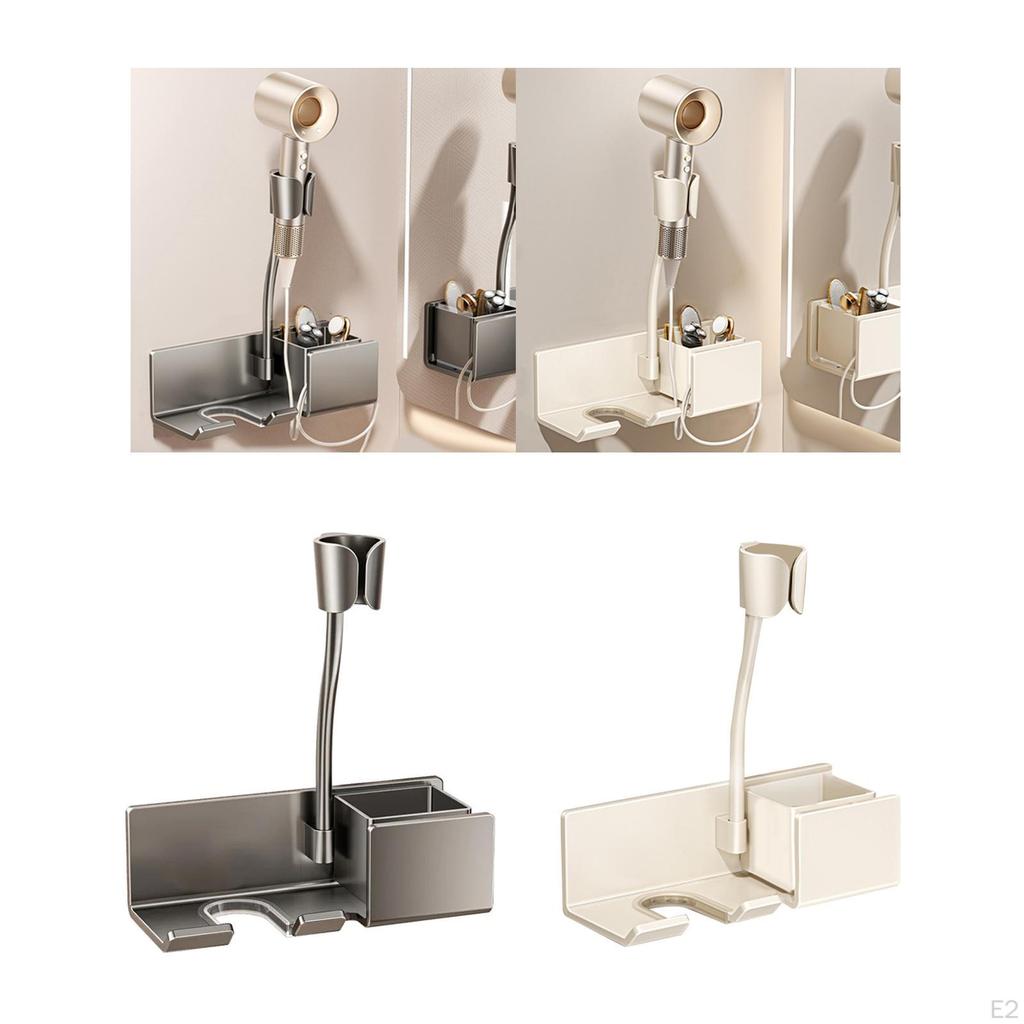 Держатель для фена для ванной комнаты, многоцелевая стойка, органайзер для душевой комнаты салона красоты