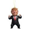 Патриотический Дональд Трамп 2024 Рождественский Орнамент Акриловый Мультяшный Трамп Подвеска (В)
