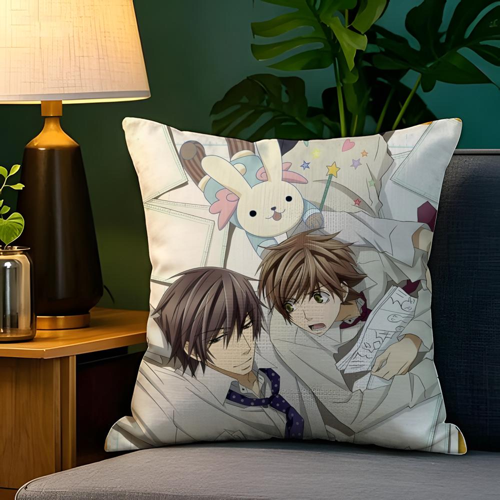 Comic Anime PCSekaiichi HatsukoiS Pillow Case Natural Linen Pillow Case DoubleSided Decor Sofa Pillowcase Home Decor