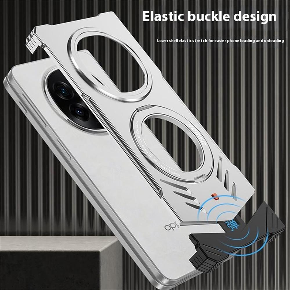 DYONG Металлический чехол для Oppo Find N5 5G Безрамочный Полый Чехол для телефона с теплоотводом и подставкой