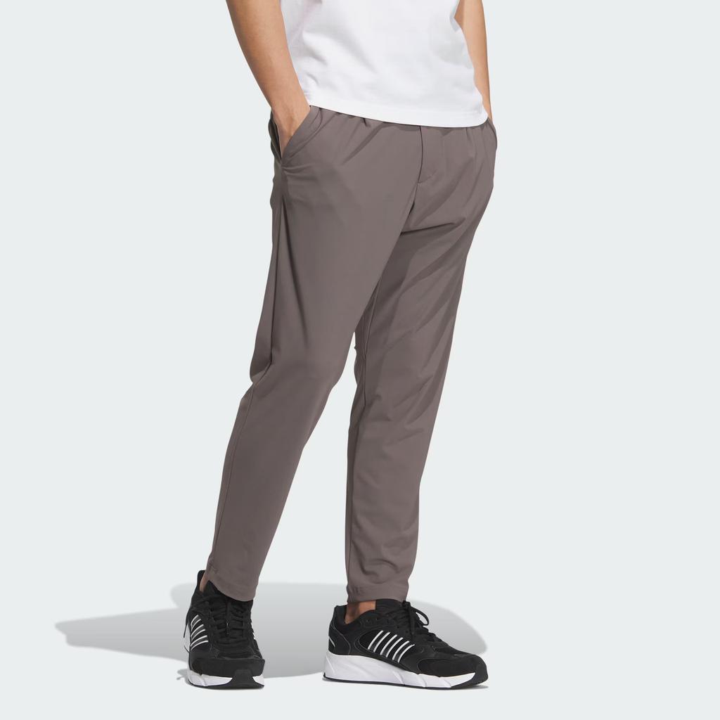 Adidas Однотонные облегающие спортивные повседневные брюки на молнии с защитой от солнца, мужские брюки темно-серого цвета JD5232