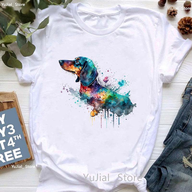 Schnauzer Dog Love Boba Animal Print T Shirt Unisex Clothes 2024 Kawaii Dog Lover Tshirt Femme Summer Fashion Tops Tee Shirt
