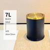 9L Light Luxury Gold Trash Can with Swing Lid, Gold Garbage Bin for Bathroom, Living Room, Office, Bedroom, Hotel
