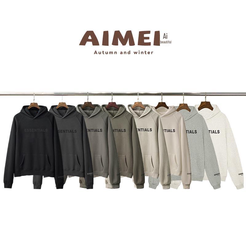 ESSENTIALSZONEFOG Уличная унисекс свободная толстовка с капюшоном