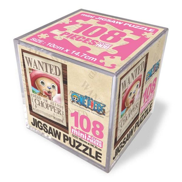 One-piece Mini Cube Jigsaw Puzzle, 108 Pieces, Wanted Chopper Jigsaw Puzzle, Childrens Games, Educational Toys