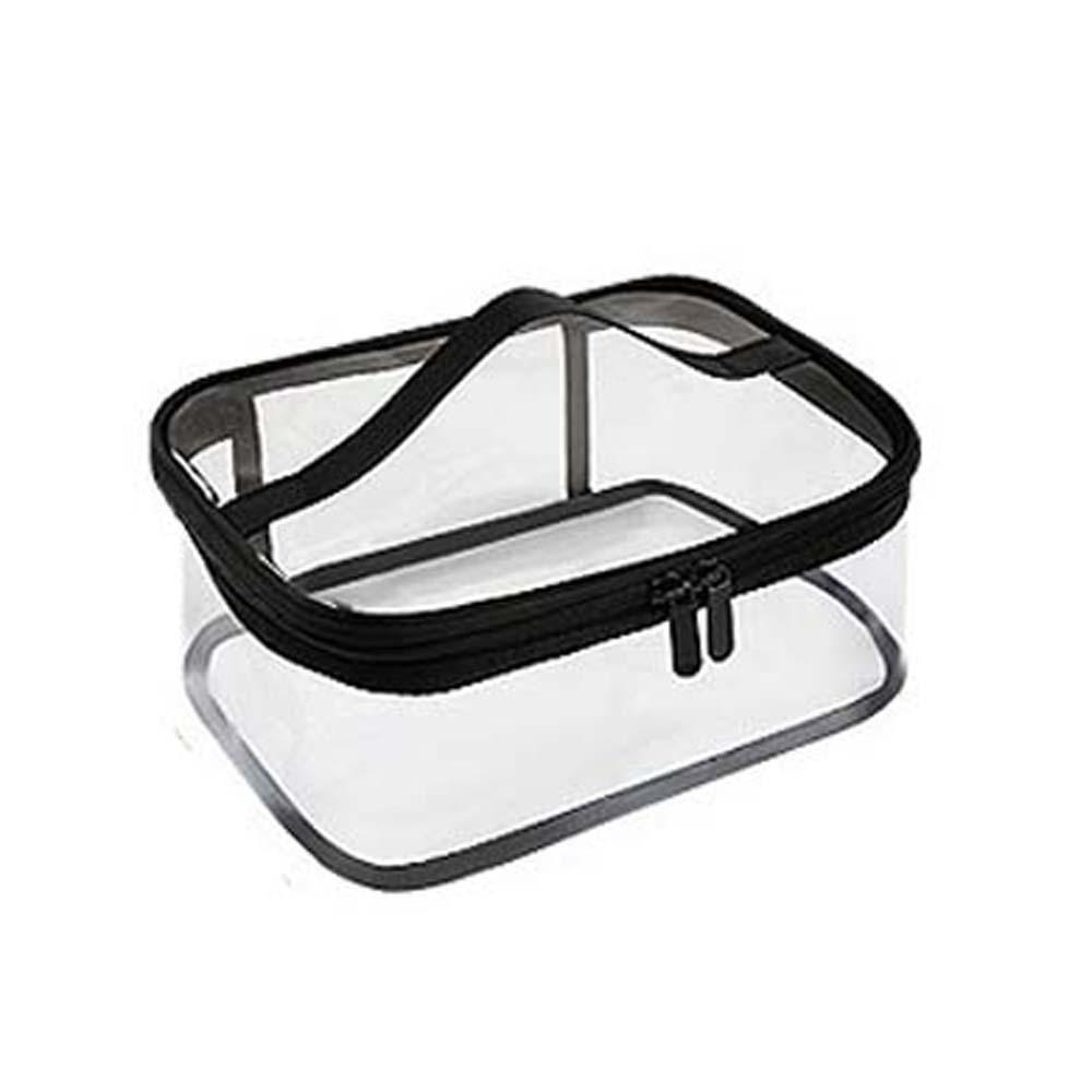 PU Leather Transparent Makeup Bag Clutch Pouch Swimming Small Bag Clear PVC Handbag Beach