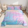 Sun and Moon Bedding Set Constellation Galaxy Comforter for Kids Boys Girls Teens Psychedelic Boho Mandala Comforter Breathable Celestial Du