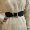 Пояс женский декоративный с юбкой пальто практичный премиум черный широкий пояс эластичный универсальный свитер пояс