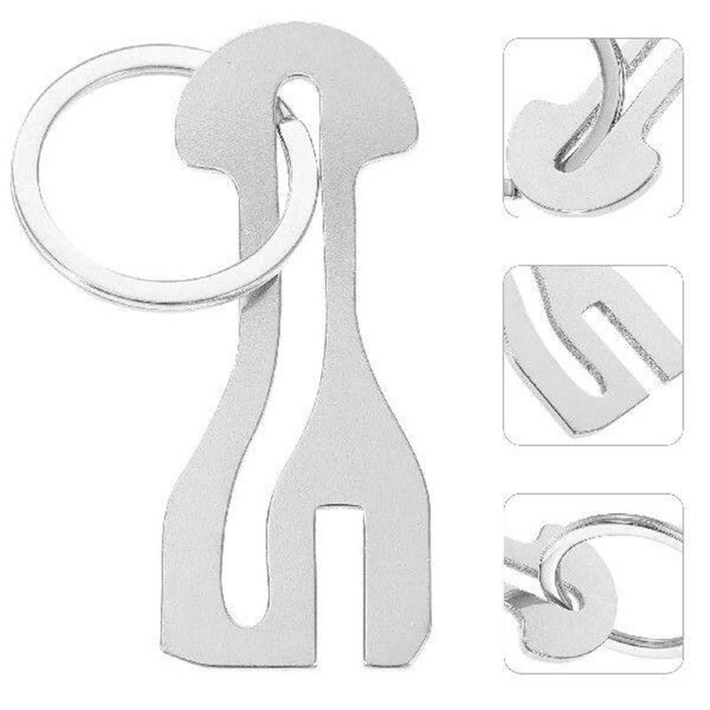 Reusable Shopping Cart Coin Keychain 1/4/7Pcs Stainless Steel Trolley Token Durable for Daily Errands Travel