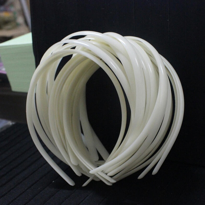 10 шт. 12 мм пустые однотонные пластиковые ободки для волос, аксессуар для DIY