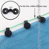 Sunshade Net Clip Agriculture Greenhouse Clamp Curtain Hook Multiple Use Ways Plastic Tongs Insect Proof Net Fixing Clip