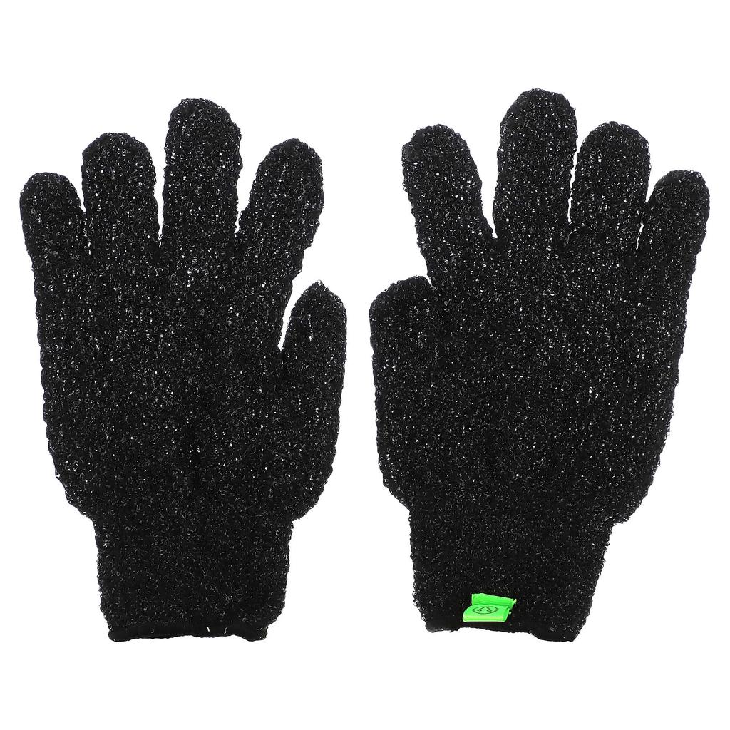 AfterSpa Exfoliating Gloves, Black, 1 Pair