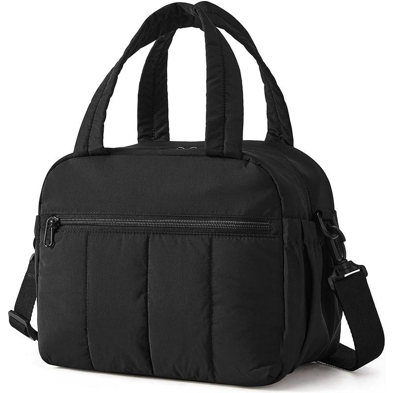 Fashionable Fluffy Lunch Bag Women's Warm Lightweight Handbag Portable Crossbody Insulated Lunch Bag