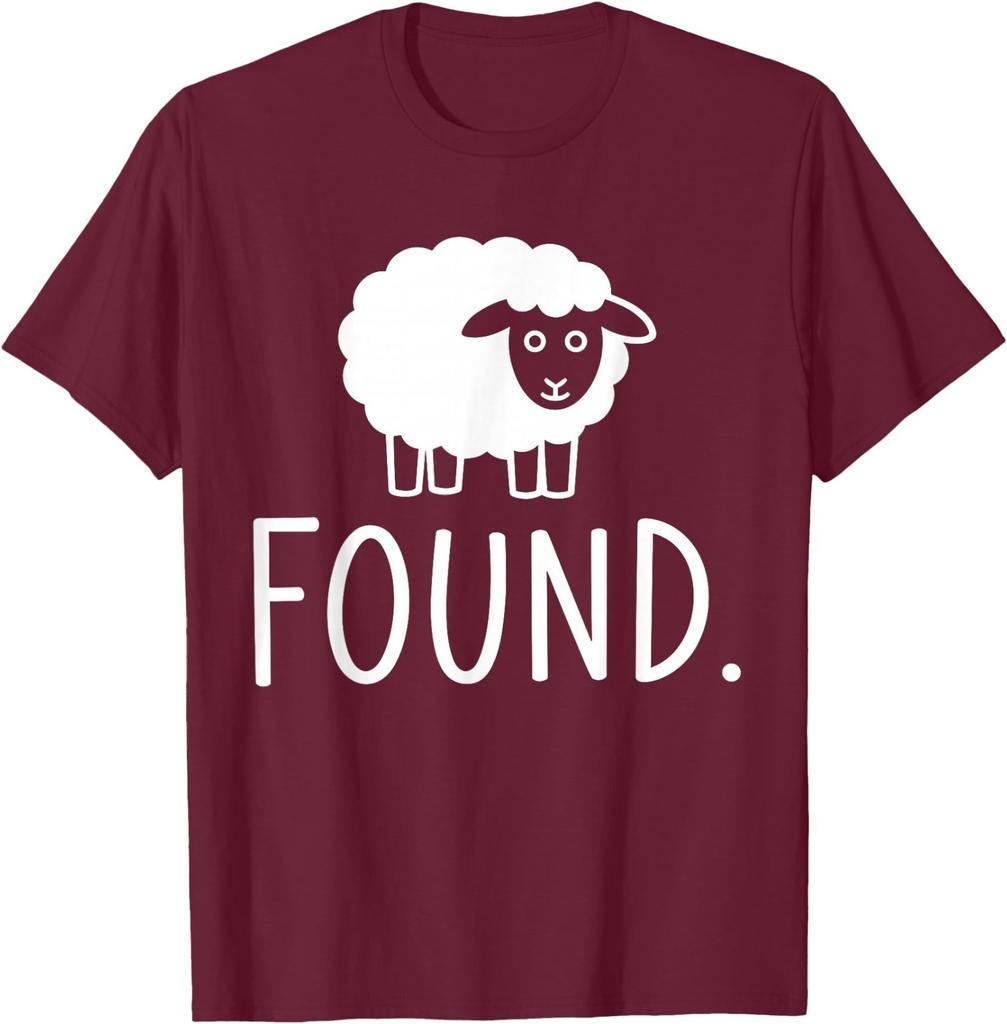 Found Sheep Psalm 23 Bible Scripture Christian Faith Based T-Shirt