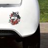 Car Stickers Flower Wolf Waterproof Vinyl Decals Auto Body Window Bumper Decor Motorcycle Helmet Stickers TM312