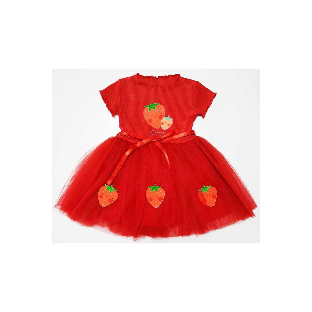 Платье-пачка вишневого цвета