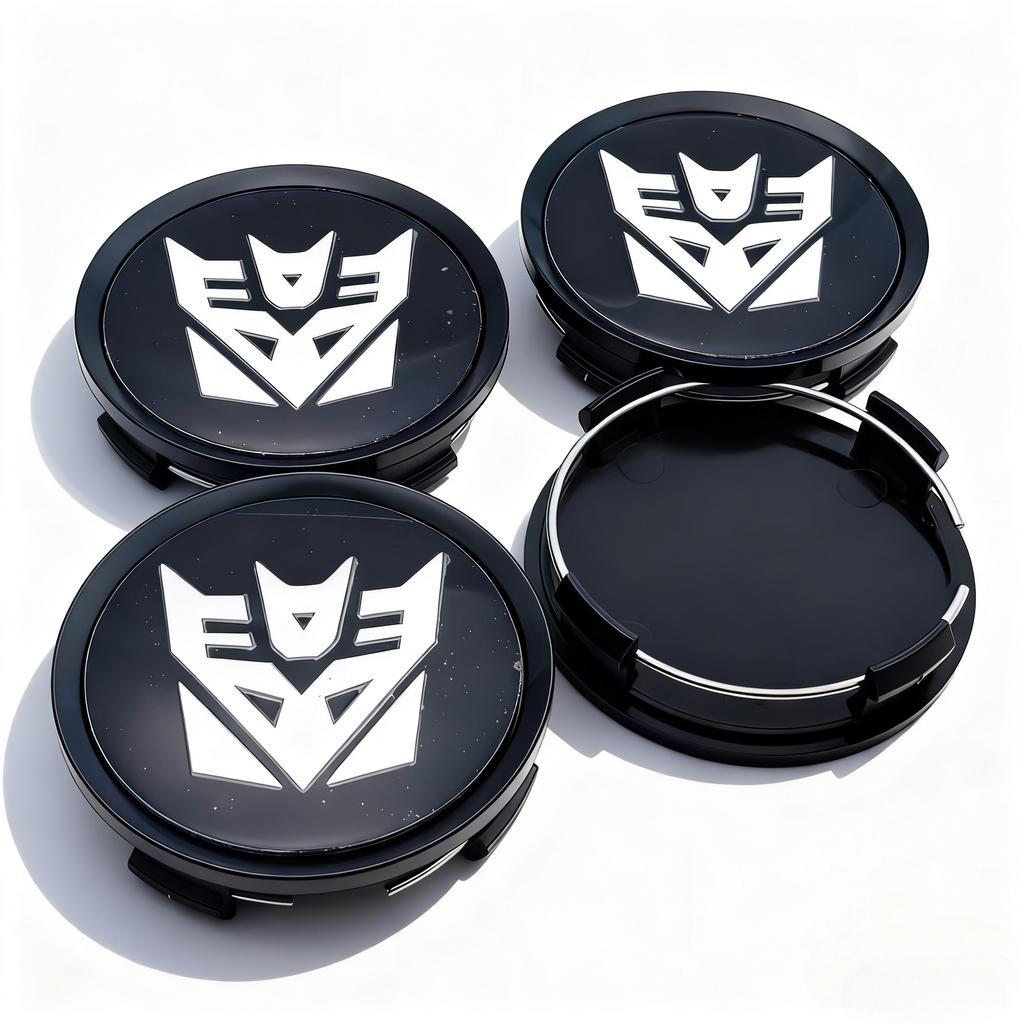 4pcs Transformers Logo Emblem Car Wheel Center Caps 74mm 69mm Wheels Hub Cap Decepticons Optimus Prime Badge Rim Hubcaps Cover