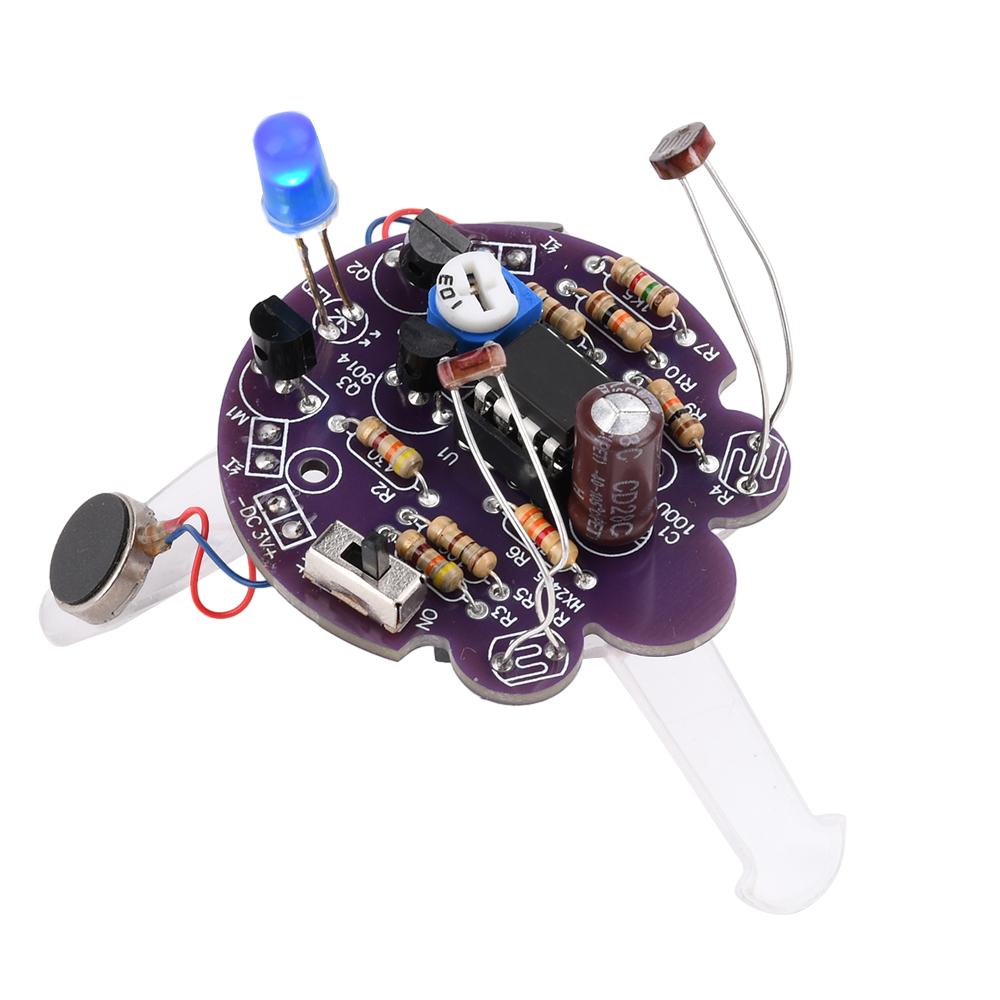 1 комплект светочувствительного мобильного робота DIY Kit Firefly DIY Parts Tail Breathing Light Fun Electronic Spase Parts