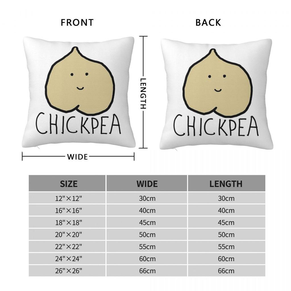 Chickpea Bird Square Pillowcase Polyester Linen Velvet Creative Zip Decor Throw Pillow Case Car Cushion Case 45X45