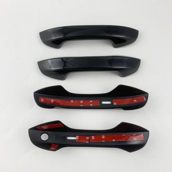 Gloss Black Car Door Handle Covers Trim For Volkswagen Golf 8 Mk8 GTI -2024