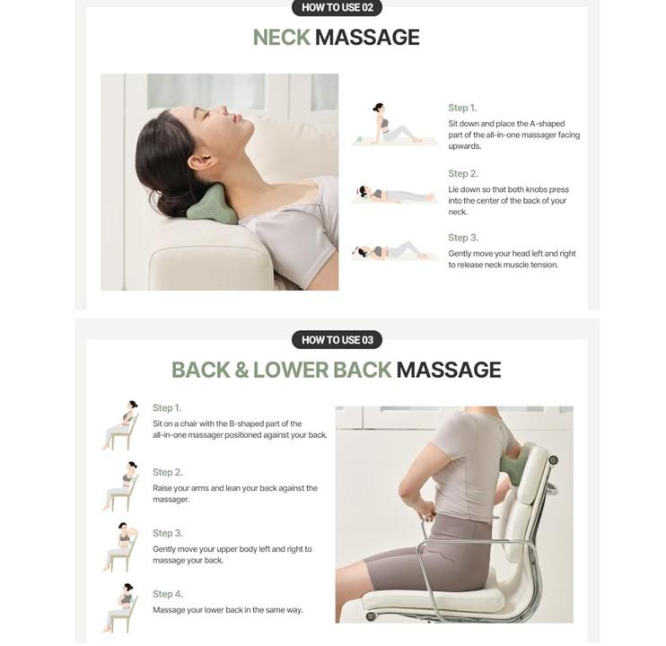 [Barybody] Массажный ролик-шар и инструменты Мануальный массажер все в одном