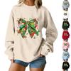 Women's Loose Comfortable Casual Fashionable Character Printing Round Neck Long Sleeved Sweatshirt