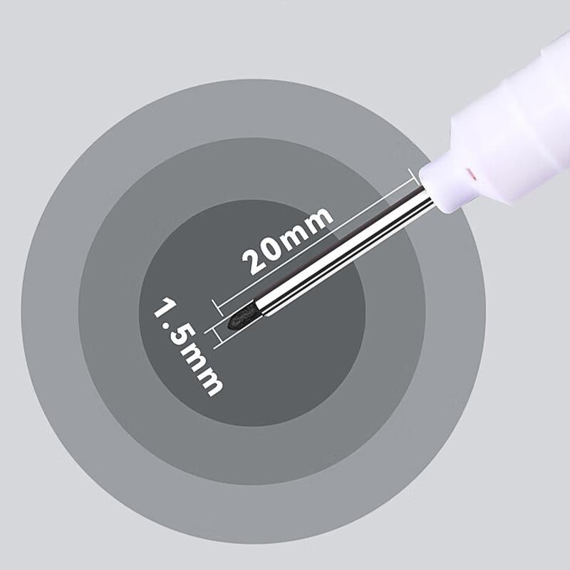 Длинный маркер для строительства ручка для металла масло водонепроницаемый тонкая головка деревянная ручка для рукоделия удлиненная 20 мм длинная головка глубокое отверстие