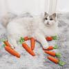 Pet Cat Toy Cotton Rope Knitting Carrot Chew Toys Built-in Bell Vocal Interaction Teeth Grinding Clean Teeth Cat Accessories