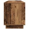 TV Stand with LED Lights Reclaimed Wood Look 193.5x41x50 cm