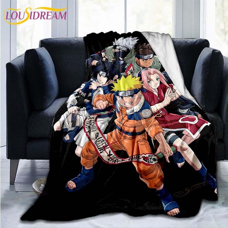 Одеяло с рисунком Наруто, пододеяльник для дивана, дорожное постельное белье, фланелевое одеяло, покрывало
