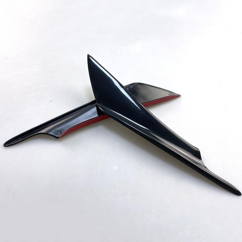 4Pcs Body Modification EVO Style Wind Splitter EVO Style Universal Car Spoiler Gear Shifter Upgrade