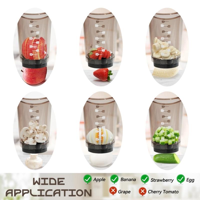 Portable Cup Slicers Manual Vegetable Food Chopper Efficient Fruit Strawberry Slicers Cup Fruit and Vegetable Slicing Tool