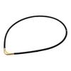 Phiten Necklace RAKUWA Magnetic Titanium Necklace 55cm To Relieve Stiff Blood Women S- Black/Gold [Stiff Shoulders] [Stiff Neck] [Improves