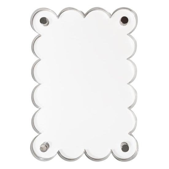 Magnetic Photo Frame Acrylic Refrigerator Magnet Transparent Reversible Photo Holder for Fujifilm Display 3-Inch Photos