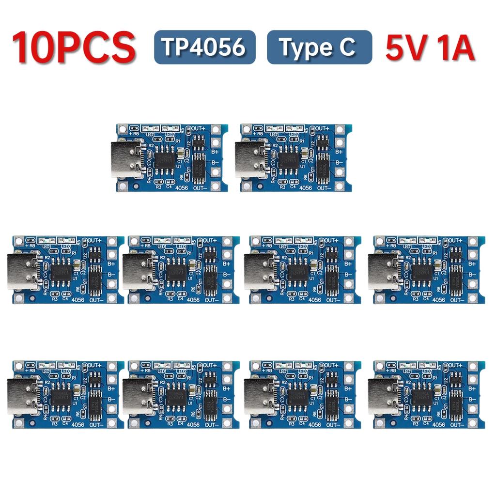 1-20PCS TP405~ 5V 1A 18650 Lithium Battery Charger Module Type-C/Micro USB/Mini USB Charging Board With Protection Dual Function