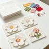 Листы мягкой фетровой ткани для шитья и поделок DIY, Белые, 10 штук, Квадраты 28,5x29 см для аппликаций, Декоративной заплатки и Рукодельных проектов