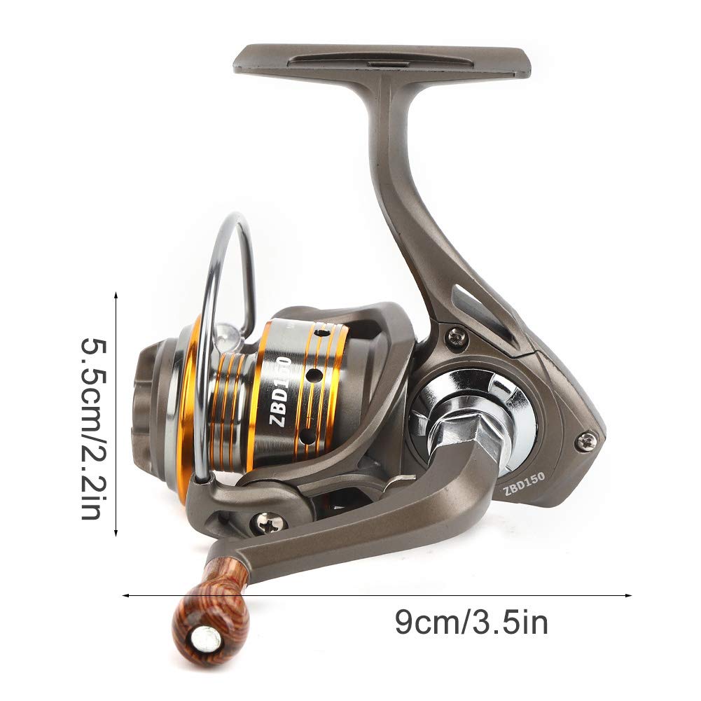 Портативная цельнометаллическая прочная 13+1BB подшипник мини-спиннинговая катушка для морской рыбалки спиннинговая катушка рыболовные снасти аксессуары (Мини 150)