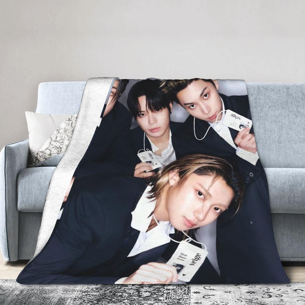 Kpop Group Lngshot  Printed Blanket For Men Women Ultra Soft  Throw Blankets for Bed 50x60 Inches Multi-size