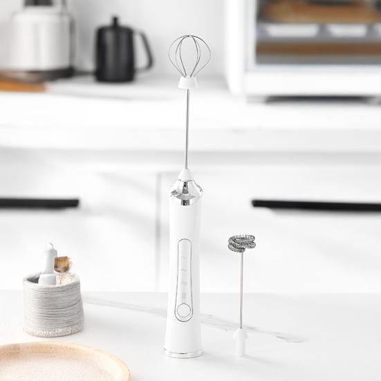 Электрический вспениватель молока Перезаряжаемый венчик для яиц 3 скорости Беспроводной венчик для яиц Ручной пенообразователь для латте капучино