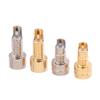 1/2Pcs Universal Pin Socket Female Socket Mmcx Pure Copper Gold Plated Built-In Hreaded Nut Holder Headphone Plug