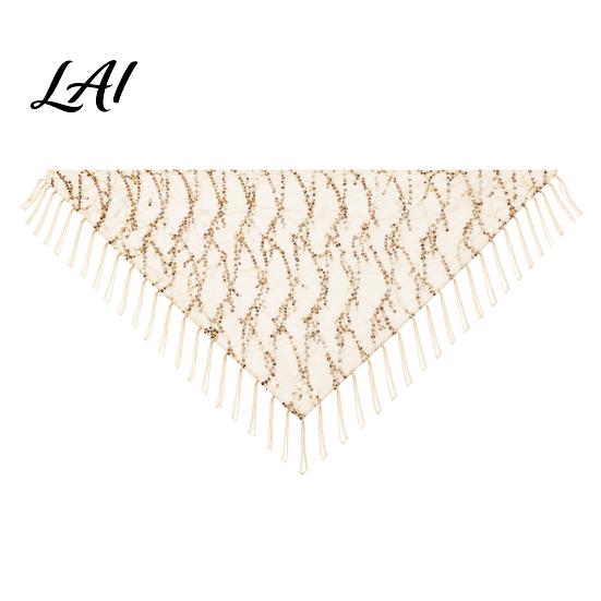 Adjustable Tassel Skirt Women's Belly Dancing Belt with Tassels & Sequins Colorful Waist Chain Triangle Dance Hip Scarf for Stage Performance